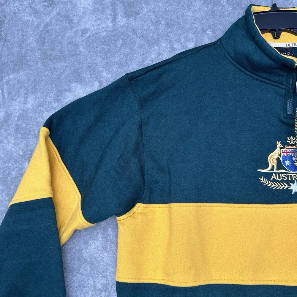 Australia Kangaroo Outback Rugby Longsleeve Jacket Jersey Top Mens size XL